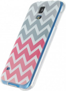 Xccess TPU Case Samsung Galaxy S5/S5 Plus Wave Pink/Grey