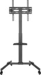 TV standaard - tv statief voet - verrijdbaar - hoogte instelbaar 116 cm tot 151 cm
