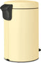Brabantia NewIcon - Pedaalemmer - 12 liter - Mellow Yellow