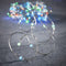Luca Lighting kerstverlichting lichtsnoer - 100 lampjes meerkleurig - timer met flashfunctie - 1000 cm