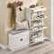 SoBuy FSR94-WG - Schoenenkast - 3 kleppen 12 paar - Wit