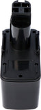 XCell Ni-MH 12V / 2000mAh vervangende accu voor Bosch 7335071 / 2607335244