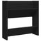 Wandschoenenkast 60x18x60 cm bewerkt hout zwart