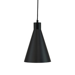 Miles - Zwarte metalen hanger - Moderne uitstraling