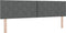 vidaXL - Hoofdbord - met - Diamant - Blokken - in - Donkergrijs - - - 180 - cm - - - stof