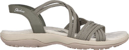 Skechers Reggae Slim Turn It Up - Dames Sandalen - Maat 38 - Olijfgroen