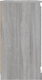 vidaXL - Dressoir - 70x35,5x67,5 - cm - bewerkt - hout - grijs - sonoma - eikenkleurig