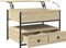 vidaXL - Salontafel - 70x50x50 - cm - bewerkt - hout - en - metaal - sonoma - eikenkleur