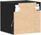 vidaXL - LED - TV-kast - 2 - stuks - Zwart - Eiken - 30x28,5x30 - cm - Hout - samengesteld