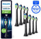 Philips Sonicare W2 Optimal White - Opzetborstels - Verwijdert tot 7x meer tandplak - Zwart (8 stuks)