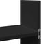 vidaXL - Wandkast - 100x18x40 - cm - bewerkt - hout - zwart