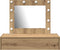vidaXL - Wandkaptafel - met - LED-verlichting - in - Artisan - Eiken