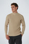 No Excess - Pullover - Geribbelde ronde hals - Stone L
