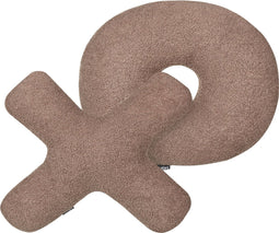 HESPERIS - Sierkussen set van 2 - Bruin - Teddystof