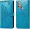 imoshion Hoesje Geschikt voor Motorola Moto G30 / Moto G20 / Moto G10 Power / Moto G10 Hoesje Met Pasjeshouder - imoshion Mandala Bookcase - Turquoise