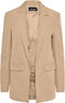 Pieces PCBOSSY LS LOOSE BLAZER NOOS - Dames Blazer - Loose Fit - Beige