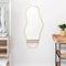 vidaXL - Wandspiegel - 90x40 - cm - goudkleurig