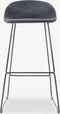 Furnicher Aksel Barkruk - Stalen Frame - Zwart