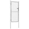 vidaXL - Poort - 105x225 - cm - gegalvaniseerd - staal - zilverkleurig