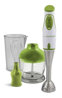 Esperanza EKM003G - Staafmixer - 450 W - Ergonomisch ontwerp - Roestvrijstaal - Grijs groen