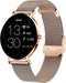 XCOAST Design Dames / Heren - Smartwatch - SIONA 2 - Diamant zwart + extra armband - Metalen armbanden
