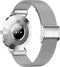 XCOAST Design Dames / Heren - Smartwatch - SIONA 2 - Topaz Zilver - Metalen armband