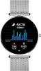 XCOAST Design Dames / Heren - Smartwatch - SIONA 2 - Topaz Zilver - Metalen armband