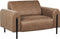 ASKIM - Fauteuil - Bruin - Polyester