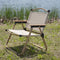 NIVADA Campingstoel - Opvouwbaar - 120kg Draagkracht - Beige
