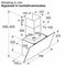 Siemens LC85KDK60 - Wandschouw afzuigkap - 3 vermogensstanden - Zwart glas