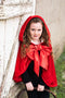 Great Pretenders Verkleedkledij Woodland Roodkapje cape - Rood - Maat 4-6 jaar