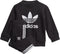 adidas Originals Trefoil Fleece - Sweatshirt Set - Zacht met drukknoopjes - Zwart - 98