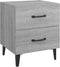 vidaXL - Nachtkastje - 40x35x47,5 - cm - grijs - sonoma - eikenkleurig