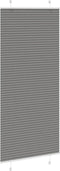 vidaXL - Plissé - rolgordijn - 100x200 - cm - stofbreedte - 99,4 - cm - antraciet