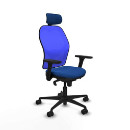 Jorquera Piqueras y Crespo 3D036N2 - Bureaustoel met hoofdsteun - Verstelbare hoogte - Blauw