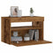 vidaXL - Nachtkastje - met - LED - 60x35x40 - cm - bewerkt - hout - oud - hout