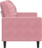 vidaXL - Tweezitsbank - 120 - cm - fluweel - roze
