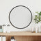 vidaXL - Wandspiegel - rond - Ø30 - cm - zwart