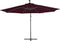 vidaXL - Zweefparasol - met - LED-verlichting - 350 - cm - bordeauxrood