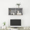 vidaXL - Tv-wandmeubel - 37x37x72 - cm - bewerkt - hout - betongrijs