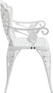 vidaXL - Tuinbank - 108 - cm - gietaluminium - wit