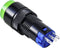 TRU COMPONENTS LAS2Y-11/G Druktoets 250 V 3 A 1x uit/(aan) Moment Groen IP40 1 stuk(s)
