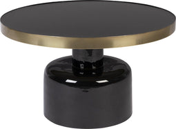 Zuiver Glam Salontafel Rond 60 cm Zwart/ Goud