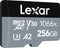 Lexar Professional 1066x - microSDXC UHS-I - 256GB - 160 MB/s leessnelheid - 120 MB/s schrijfsnelheid