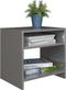 vidaXL - Nachtkastjes - 2 - st - 40x30x40 - cm - bewerkt - hout - grijs