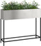 vidaXL - Verhoogde - Tuinbak - 100x26x82 - cm - RVS