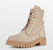 PS Poelman Mink - Veterboots - Suède Leren Nubuck - Beige Taupe - Maat 38