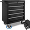 tectake® - Gereedschapswagen 5 lades - vergrendelbaar - zwart
