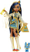 Monster High - Cleo De Nile - Modepop met piramide-tas - Blauwe jurk