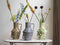 Return to Sender | Vaas Large 45 cm Waves print handgeschilderd met handvat - Bloemenvaas